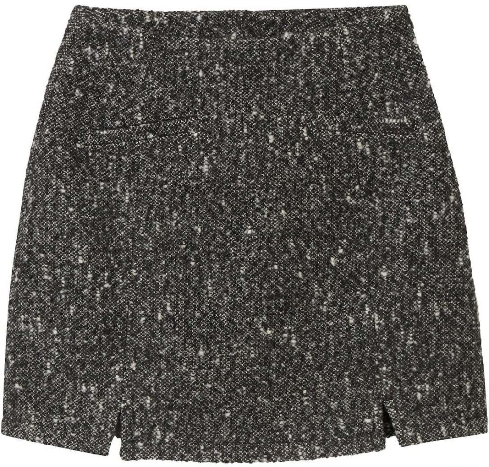 TOM TAILOR DENIM Sukňa  čierna / biela