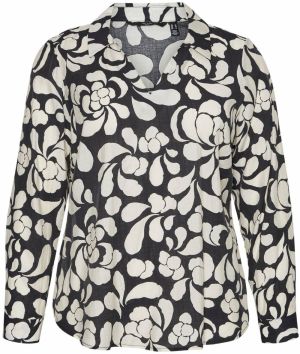 Vero Moda Curve Blúzka  čierna / biela