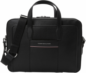 TOMMY HILFIGER Taška na notebook  červená / čierna / biela