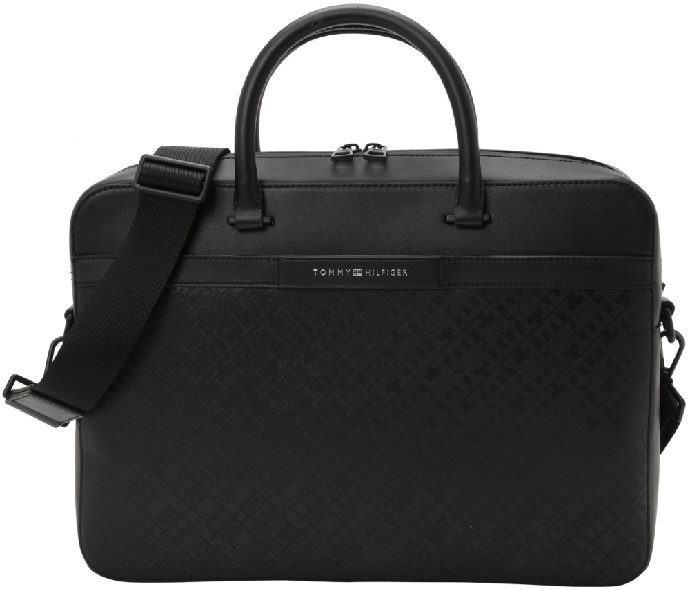 TOMMY HILFIGER Taška na notebook  čierna