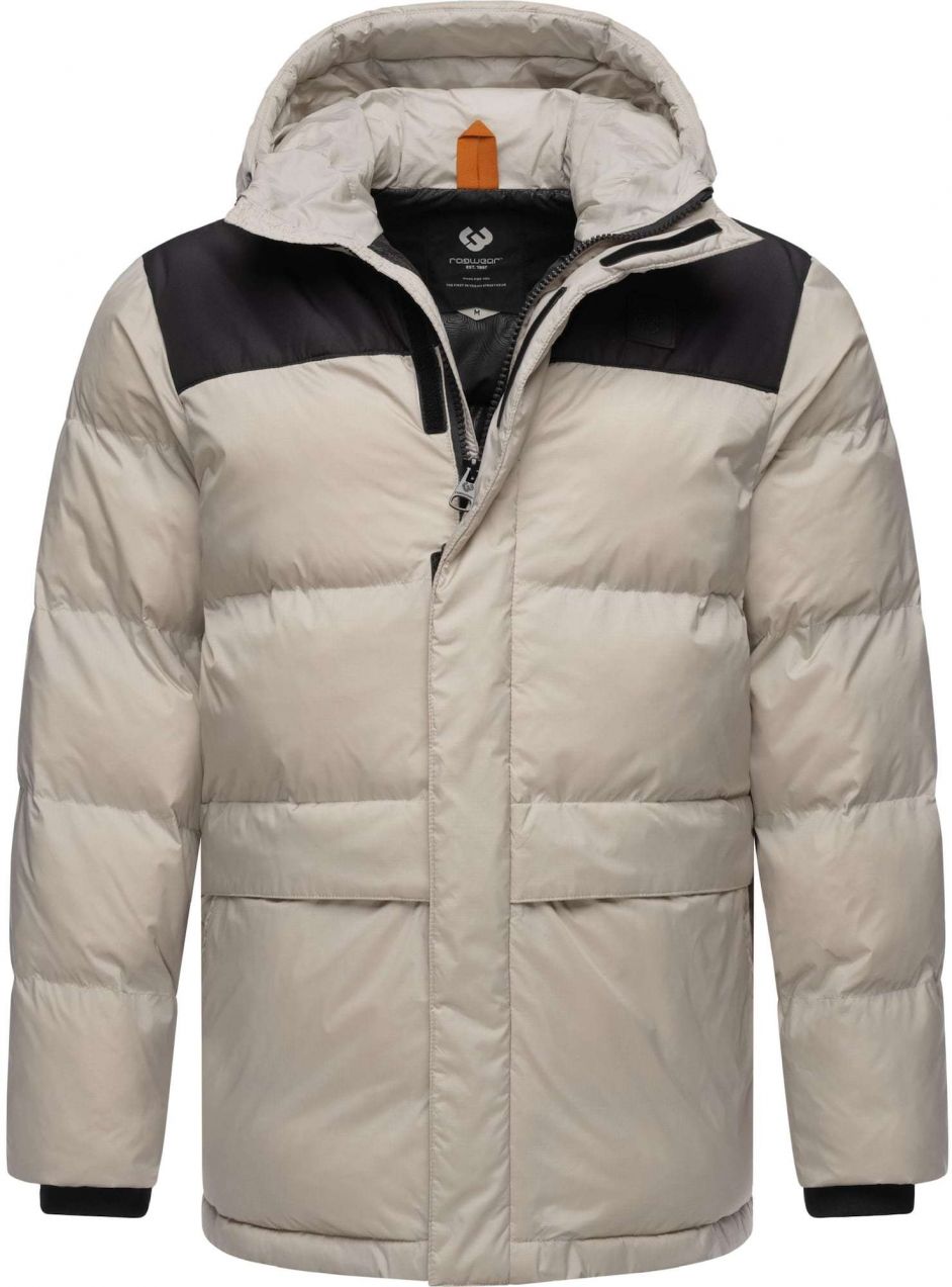 Ragwear Zimná bunda 'Mikkesh'  sivá / čierna