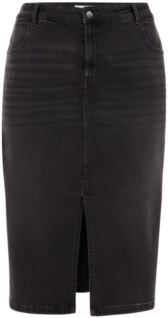 WE Fashion Sukňa  čierny denim