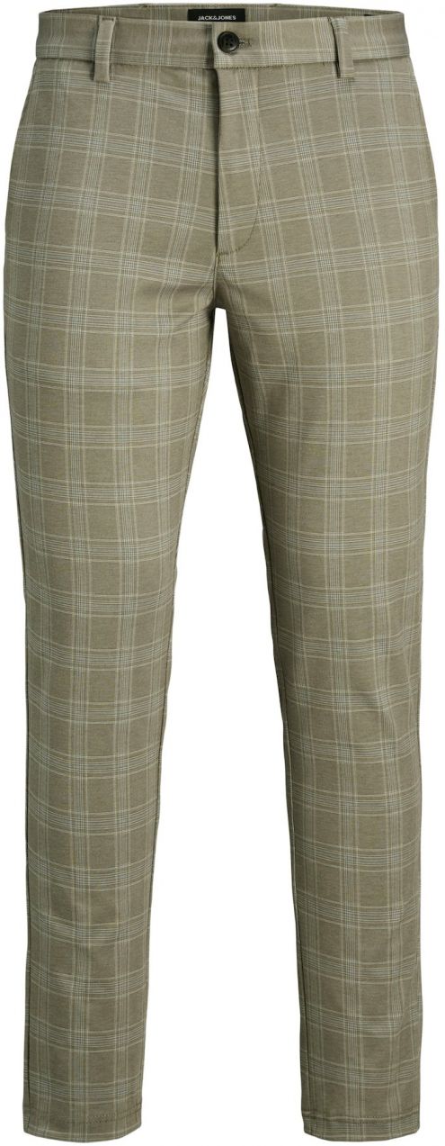JACK & JONES Chino nohavice 'JPSTMarco JJCooper'  sivá / tmavošedá / šedobiela