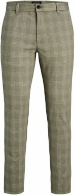 JACK & JONES Chino nohavice 'JPSTMarco JJCooper'  sivá / tmavošedá / šedobiela