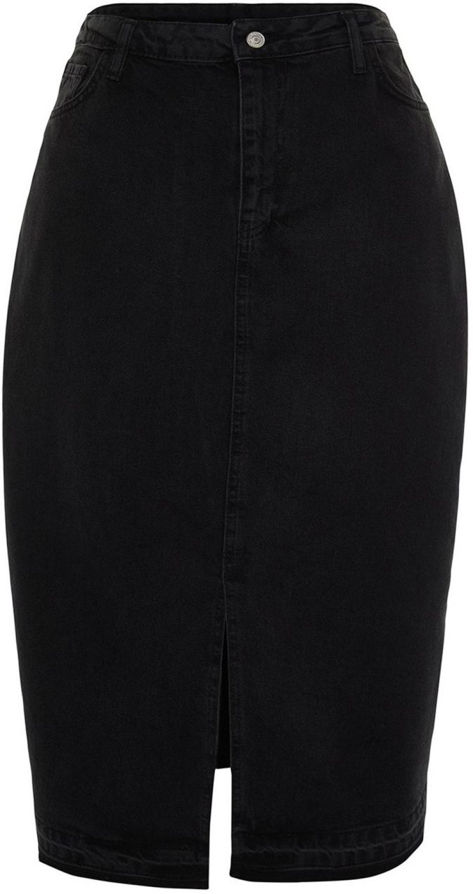 Trendyol Curve Sukňa  čierny denim