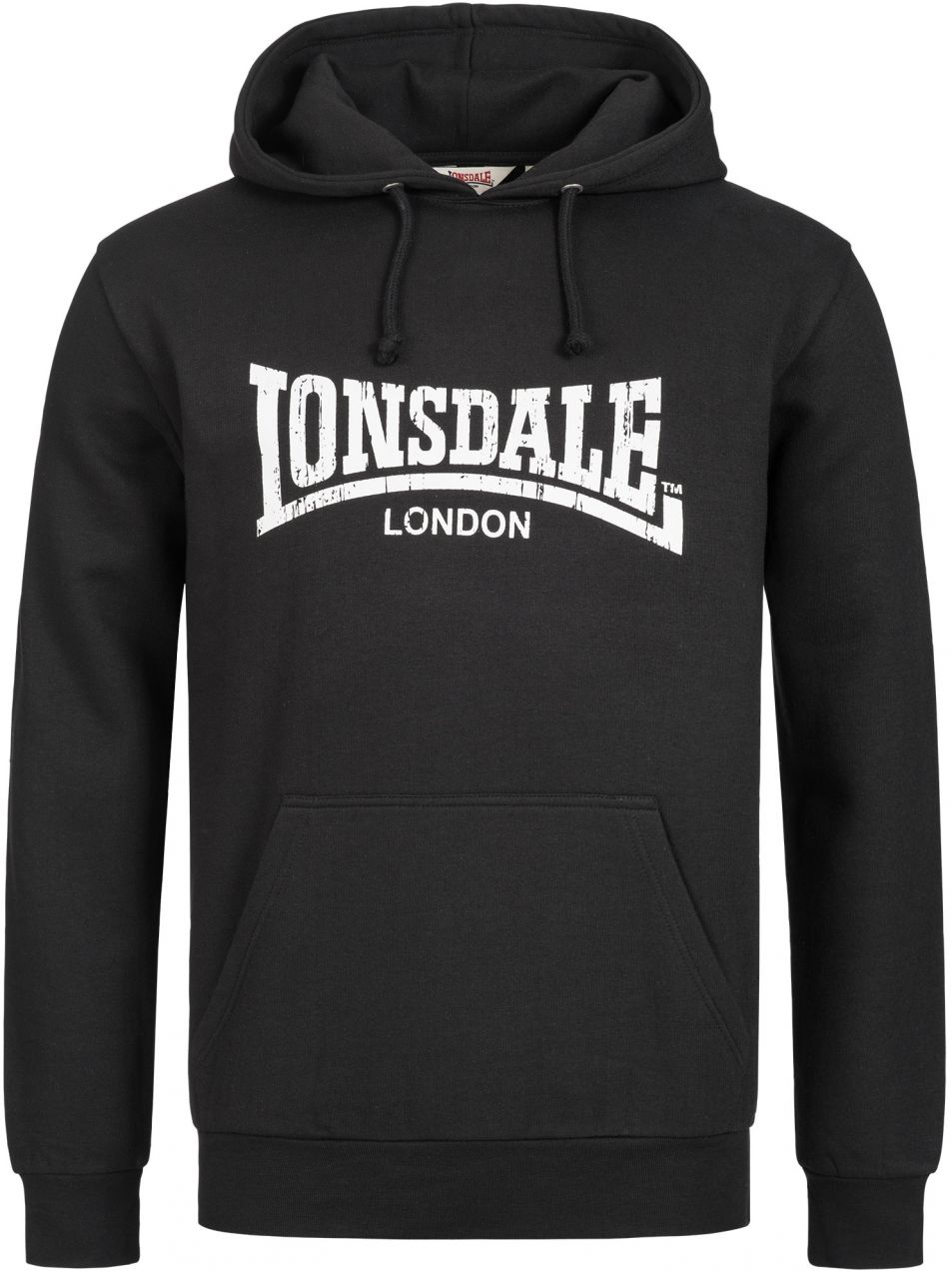LONSDALE Mikina 'Wolterton'  čierna / biela