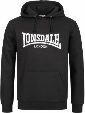 LONSDALE Mikina 'Wolterton'  čierna / biela