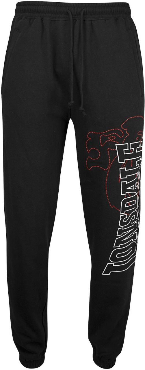 LONSDALE Nohavice 'Dartford'  čierna / biela