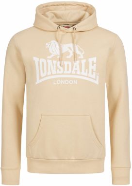 LONSDALE Mikina 'SHERBORNE'  piesková / biela