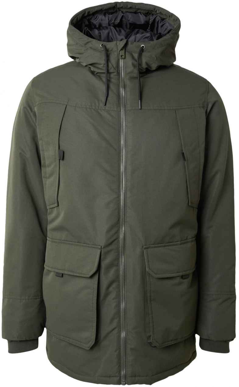 JACK & JONES Zimná parka 'JJCONSTRUCT'  jedľová
