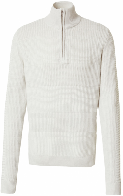 JACK & JONES Sveter 'JJHugo'  svetlosivá