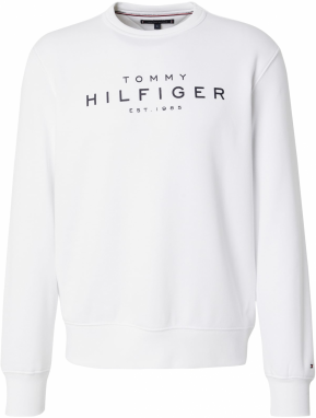 TOMMY HILFIGER Mikina  čierna / biela