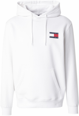 Tommy Jeans Mikina 'ESSENTIAL'  námornícka modrá / červená / biela