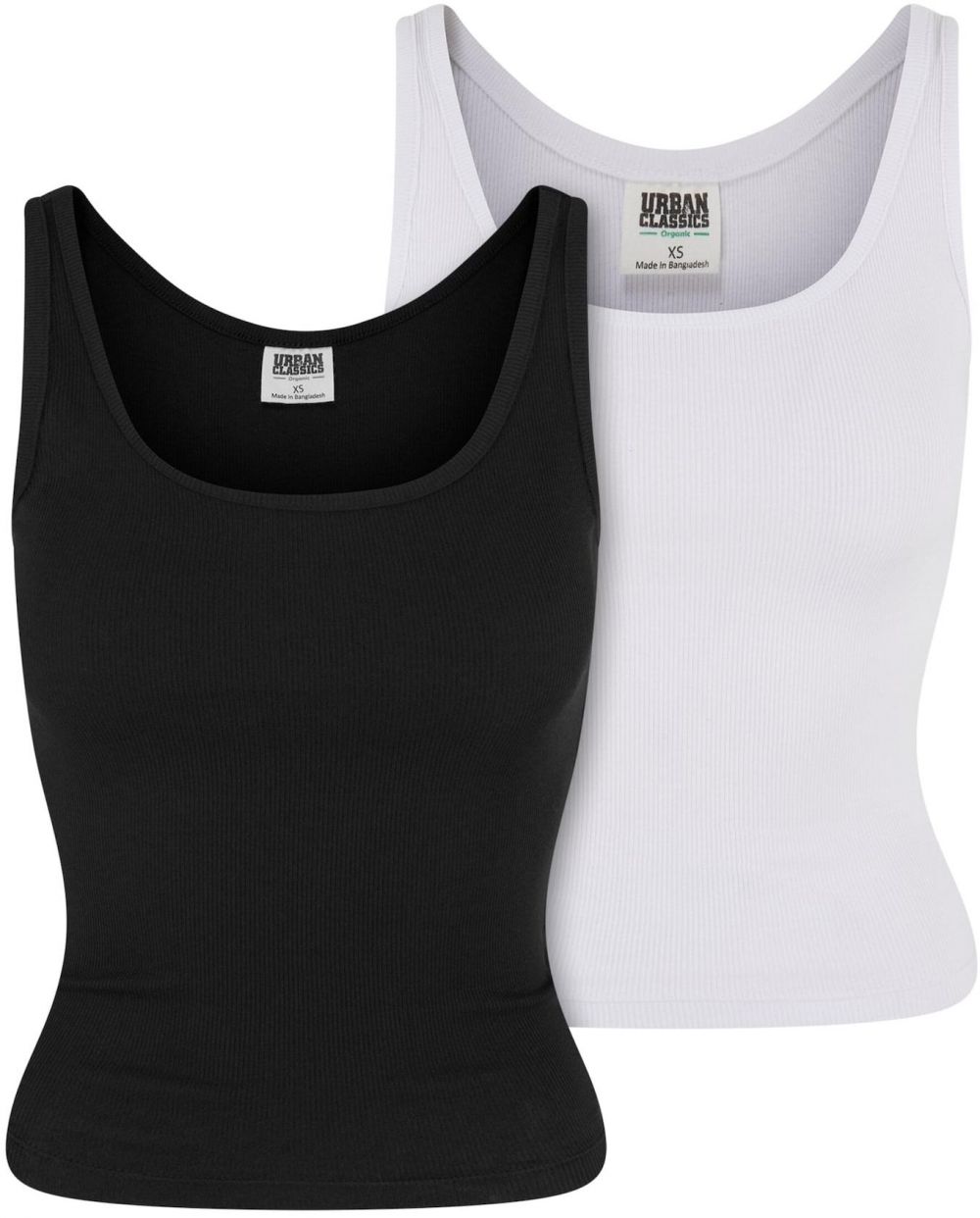 Urban Classics Top  čierna / biela