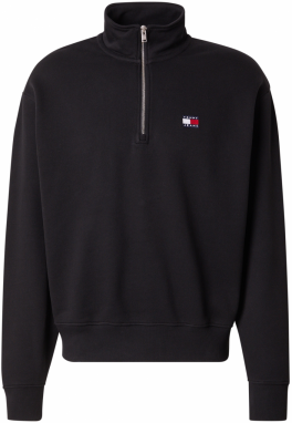 Tommy Jeans Mikina  čierna