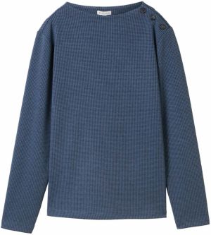 TOM TAILOR Mikina  námornícka modrá / čierna