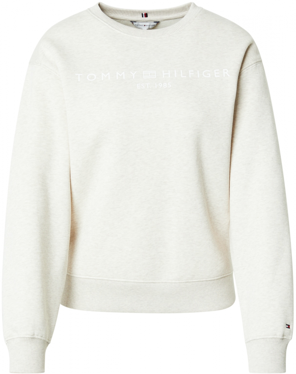TOMMY HILFIGER Mikina  béžová / biela