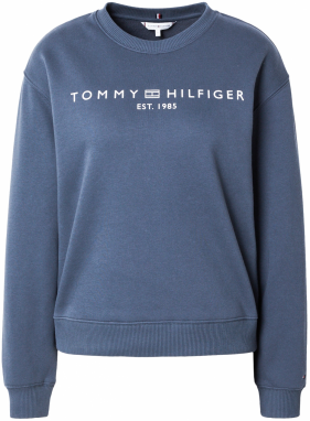 TOMMY HILFIGER Mikina  zafírová / biela
