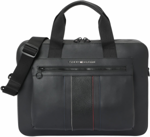 TOMMY HILFIGER Taška na notebook 'Foundation'  čierna