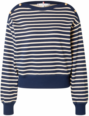 TOMMY HILFIGER Mikina  námornícka modrá / biela