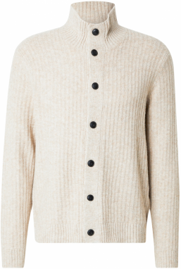 Jack & Jones Premium Kardigán  béžová / čierna