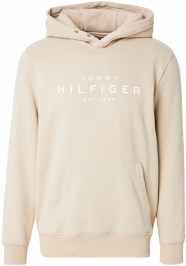 TOMMY HILFIGER Mikina  béžová / biela