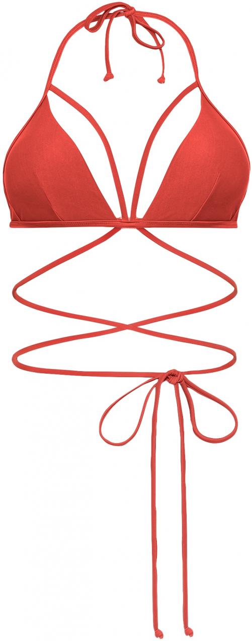 LSCN by LASCANA Bikinový top 'Triangle-Top Gina LSCN'  červená