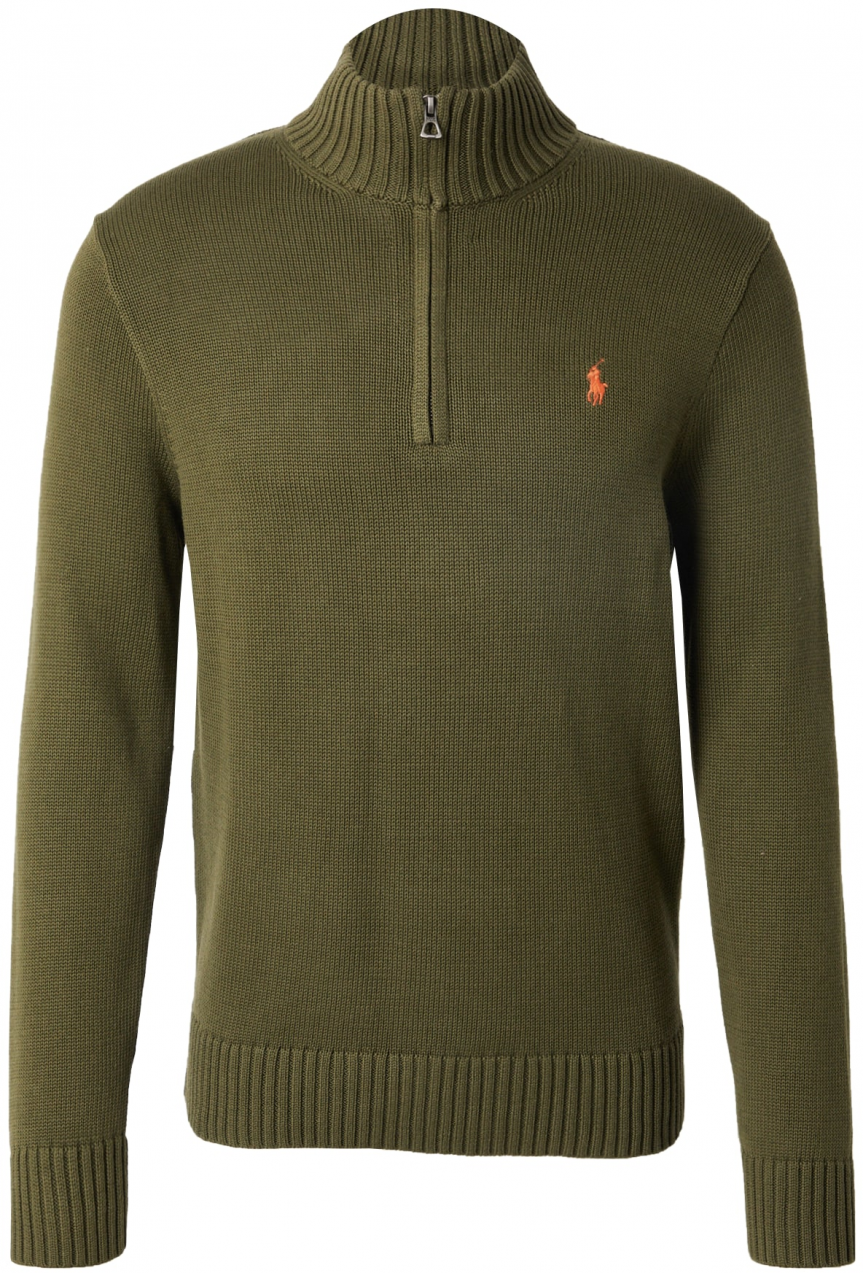 Polo Ralph Lauren Sveter  olivová / oranžová