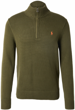 Polo Ralph Lauren Sveter  olivová / oranžová