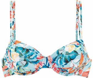 VENICE BEACH Bikinový top 'Wire-Top Caru Venice Beach'  béžová / svetlomodrá / oranžová