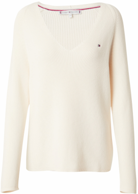 TOMMY HILFIGER Sveter  slonová kosť