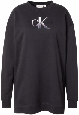 Calvin Klein Jeans Curve Šaty  čierna / biela