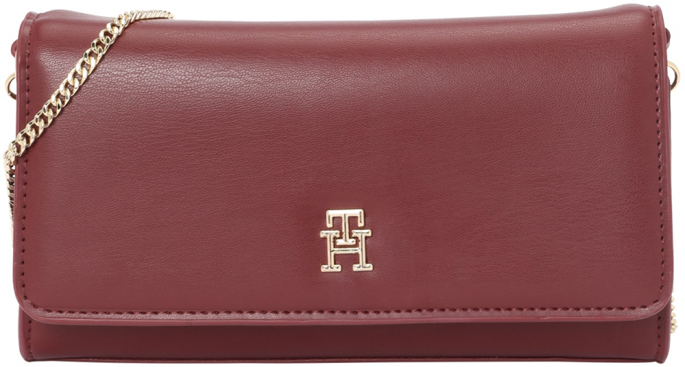 TOMMY HILFIGER Listová kabelka 'ETERNITY'  zlatá / burgundská