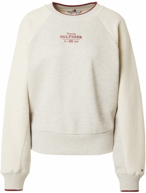 TOMMY HILFIGER Mikina 'REG'  krémová / biela