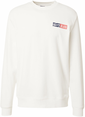 Tommy Jeans Mikina  námornícka modrá / červená / biela