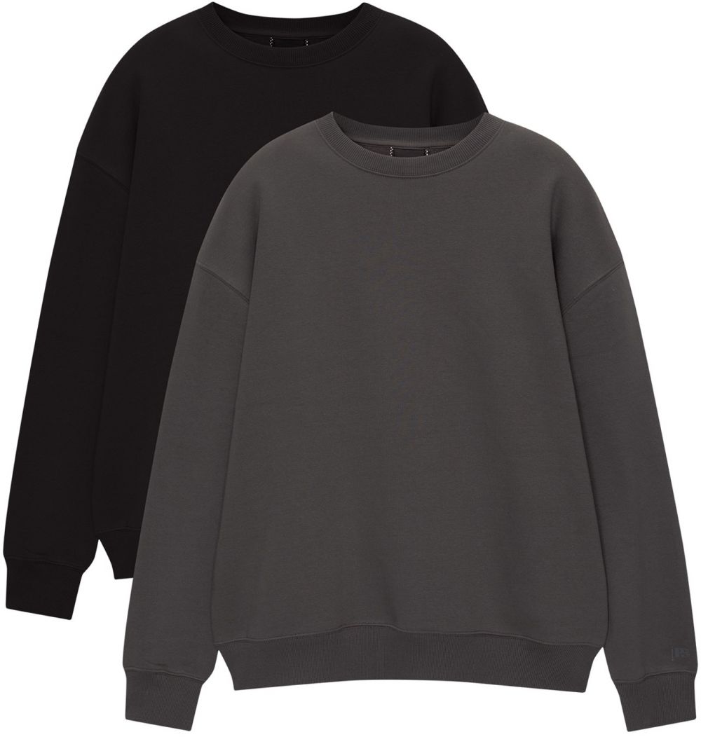 Pull&Bear Mikina  antracitová / čierna