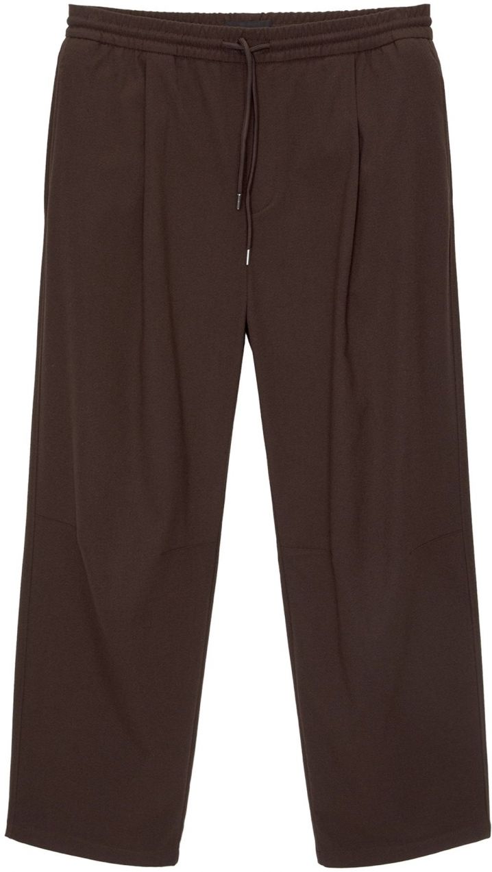 Pull&Bear Plisované nohavice  čokoládová