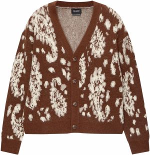 Pull&Bear Kardigán  béžová / hnedá