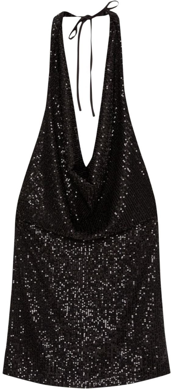 Pull&Bear Kokteilové šaty  čierna / strieborná
