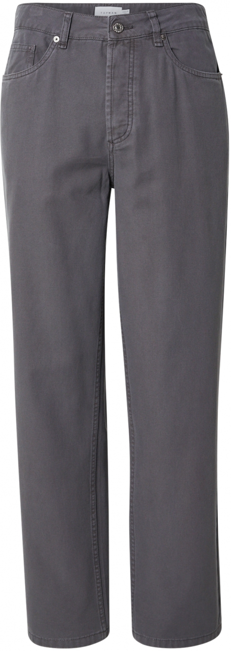 TOPMAN Nohavice  tmavosivá