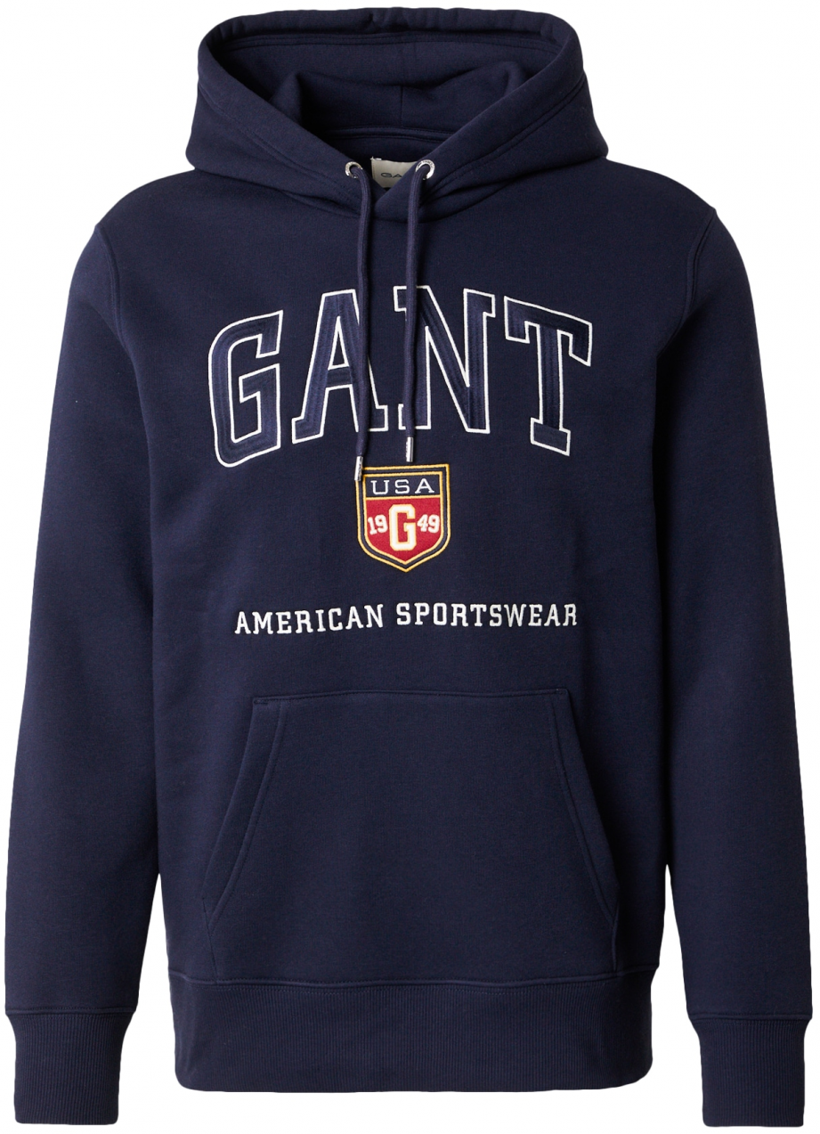 GANT Mikina  námornícka modrá / žltá / červená / biela