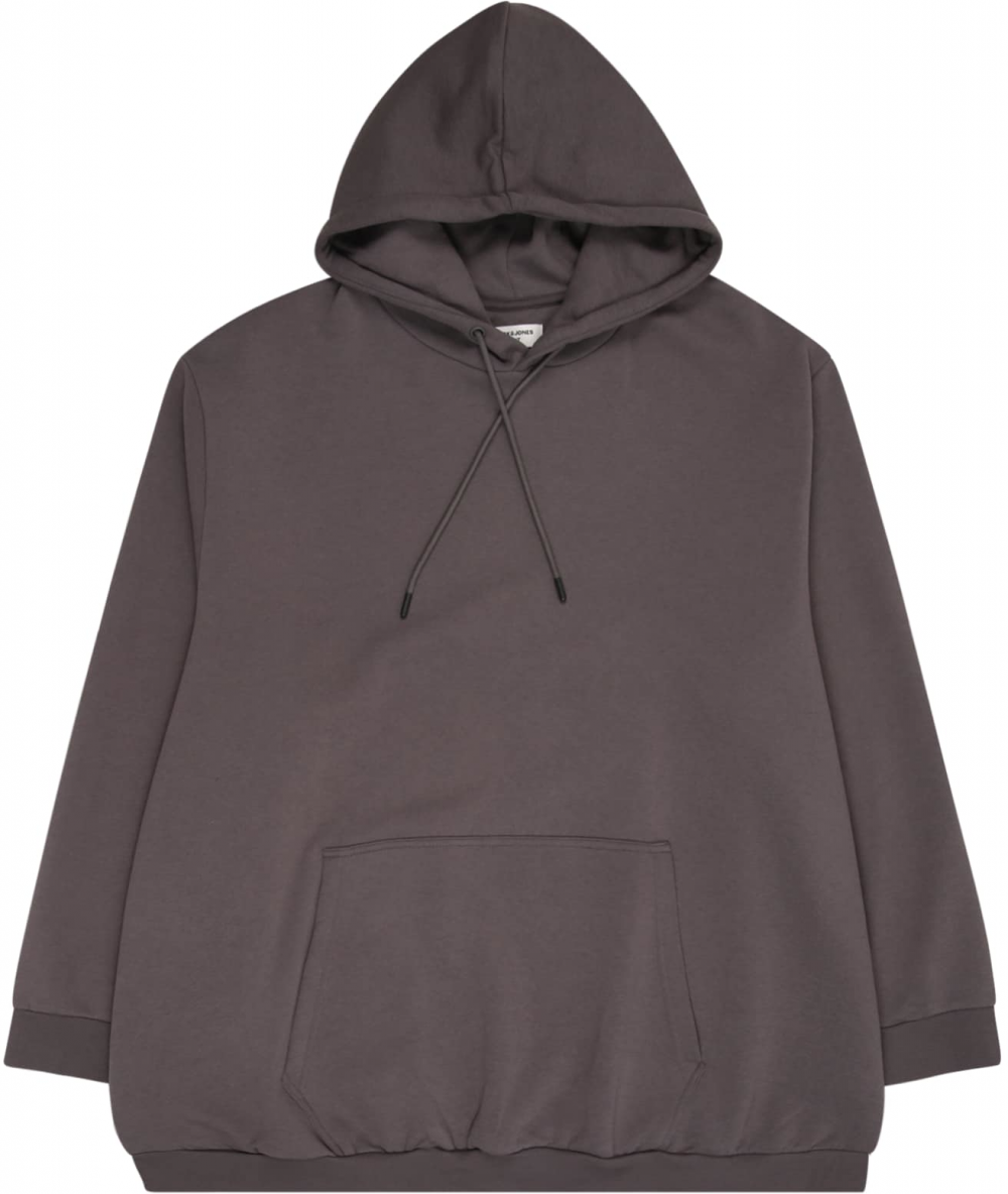 Jack & Jones Plus Mikina 'JJEBradley'  tmavosivá