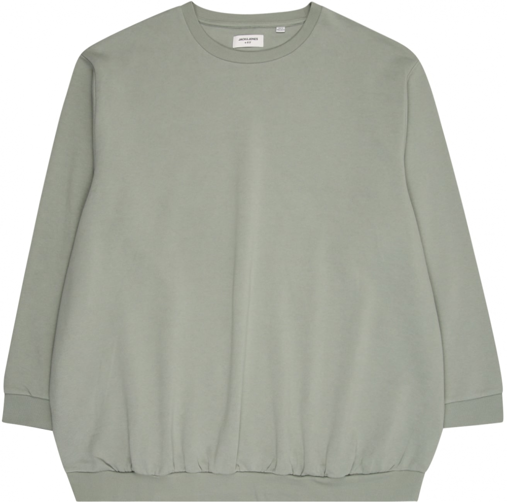 Jack & Jones Plus Mikina 'JJEBradley'  pastelovo zelená