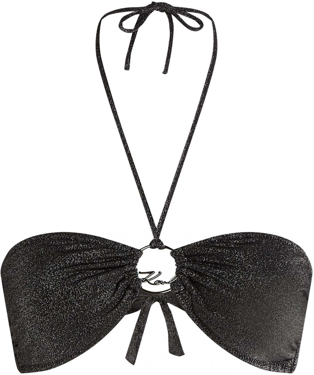 Karl Lagerfeld Bikinový top  čierna