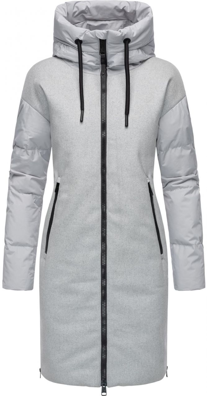 Ragwear Zimný kabát 'Jumana'  sivá / čierna