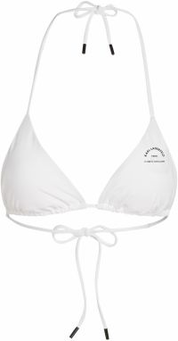 Karl Lagerfeld Bikinový top  čierna / biela