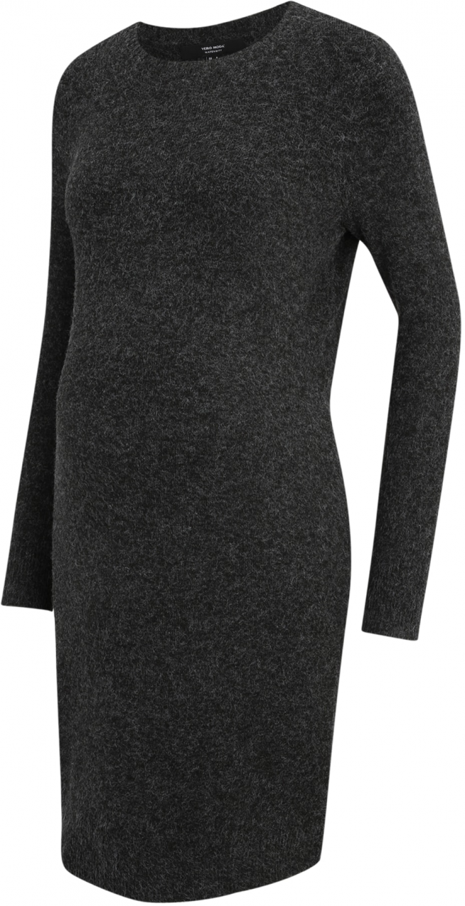 Vero Moda Maternity Pletené šaty 'VMMDoffy'  čierna