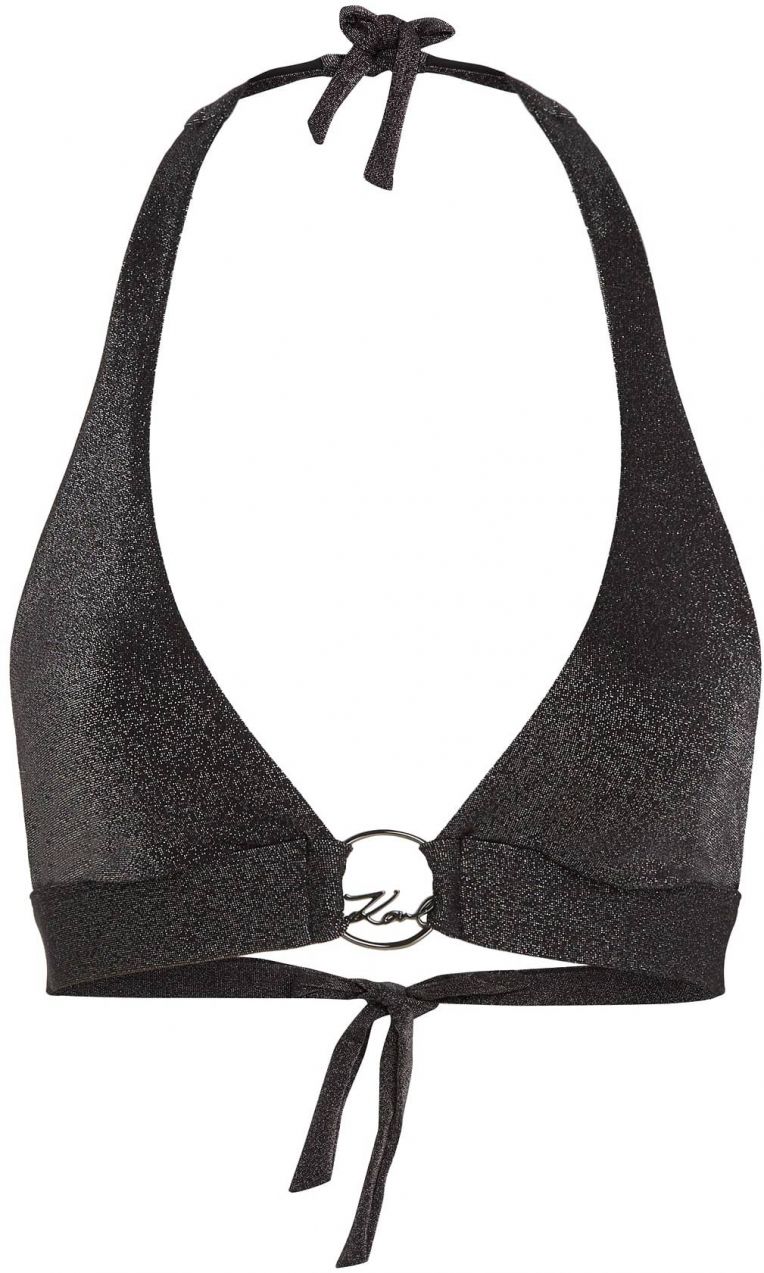 Karl Lagerfeld Bikinový top  čierna