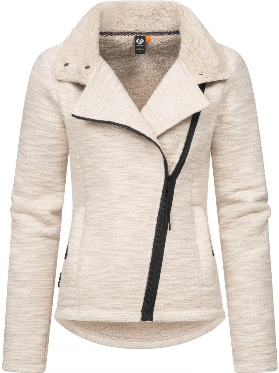 Ragwear Flisová bunda 'Saskie'  béžová / tmavošedá