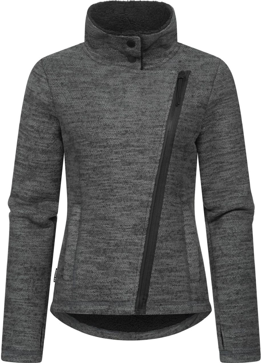 Ragwear Flisová bunda 'Saskie'  tmavosivá